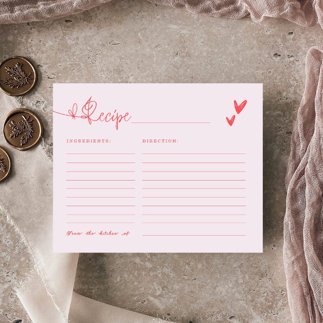 Bow She's Tying the Knot Pink Bridal Shower Recipe (Creator Uploaded)