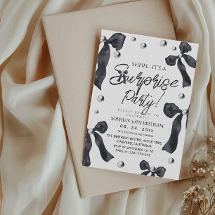  Bow Surprise 30th Birthday Party  Invitation