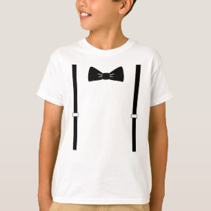Bow tie and suspenders Boy T-shirt