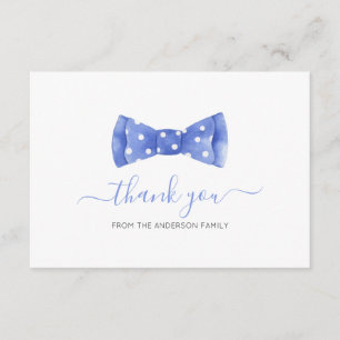 Bow tie Baby Shower Thank You Card