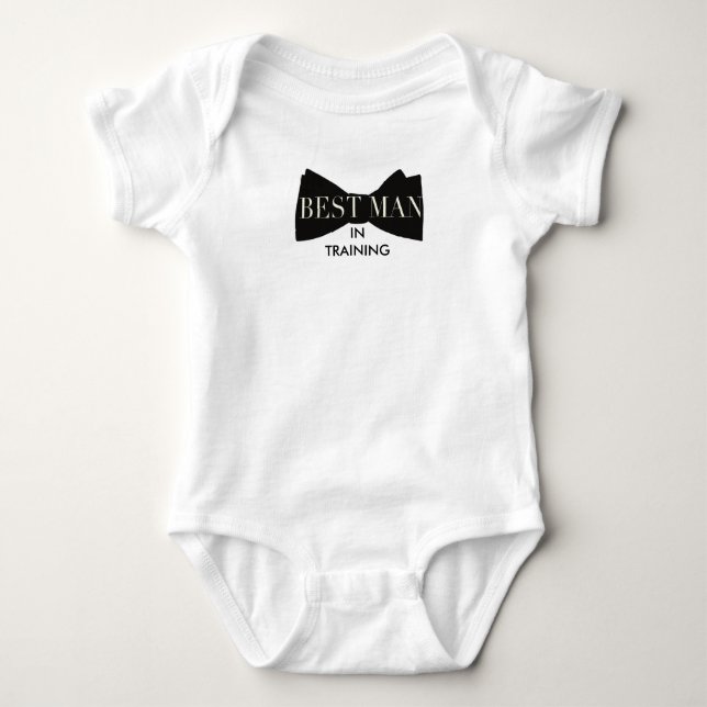 Bow Tie Best Man In Training | Baby Bodysuit (Front)