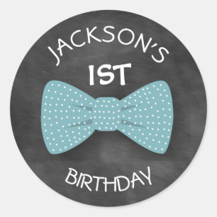 Bow Tie Birthday Sticker- Special Bday Labels