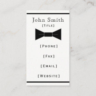 Bow Tie Business Card