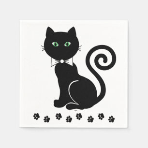 Bow Tie Cat Napkins