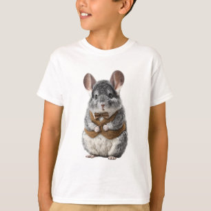 Bow Tie Chinchilla Vest Kids T-Shirt