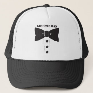 Bow Tie Groomsman Trucker Hat