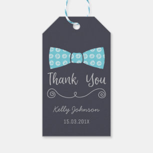 Bow Tie Little Man Baby Shower Favour Tag