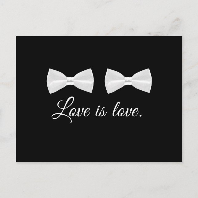 BOW TIE LOVE -.png Postcard (Front)