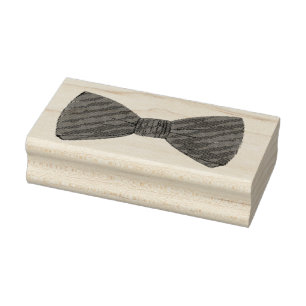 Bow Tie Menswear Bowtie Wedding Groom Prom Date Rubber Stamp