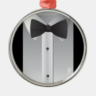 Bow tie metal tree decoration