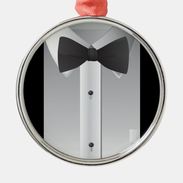 Bow tie metal tree decoration (Front)