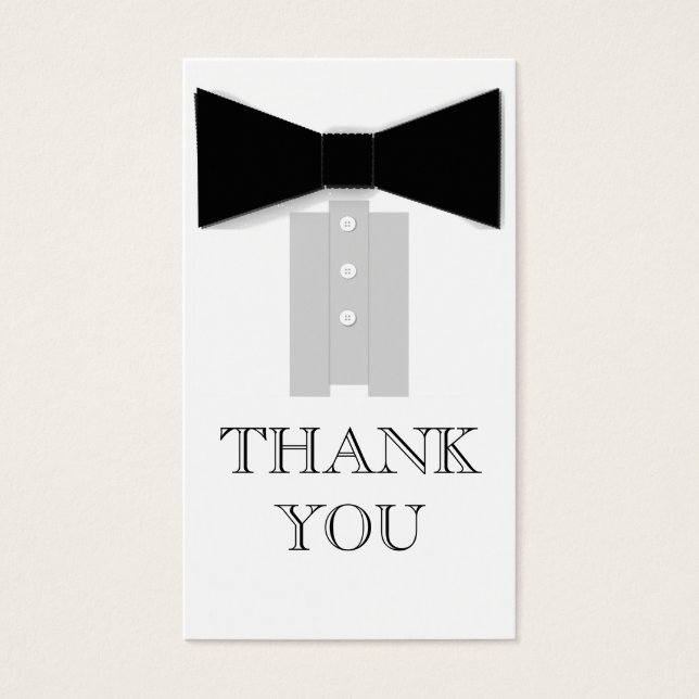 Bow Tie Thank You Cards (Front)