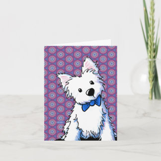 Bow Tie Westie Card