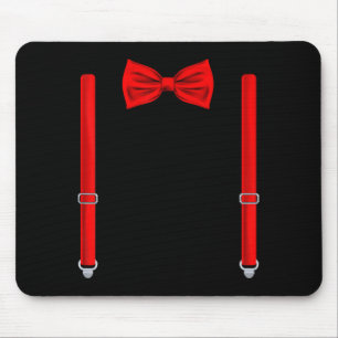 Bow Tie with Braces Wedding and Special Occasions Mouse Mat