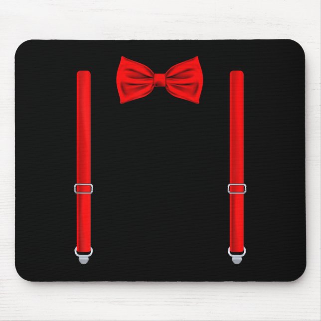 Bow Tie with Braces Wedding and Special Occasions Mouse Mat (Front)