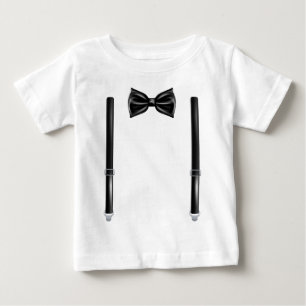 Bow Tie With Suspenders - Bowtie For Weddings Baby T-Shirt