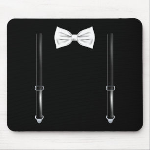 Bow Tie With Suspenders Funny Wedding And Special  Mouse Mat