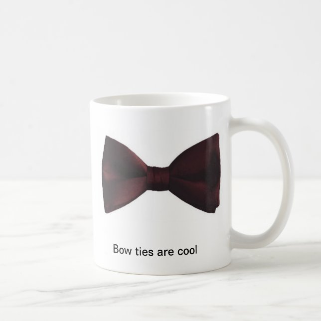 "Bow ties are cool" coffee mug (Right)