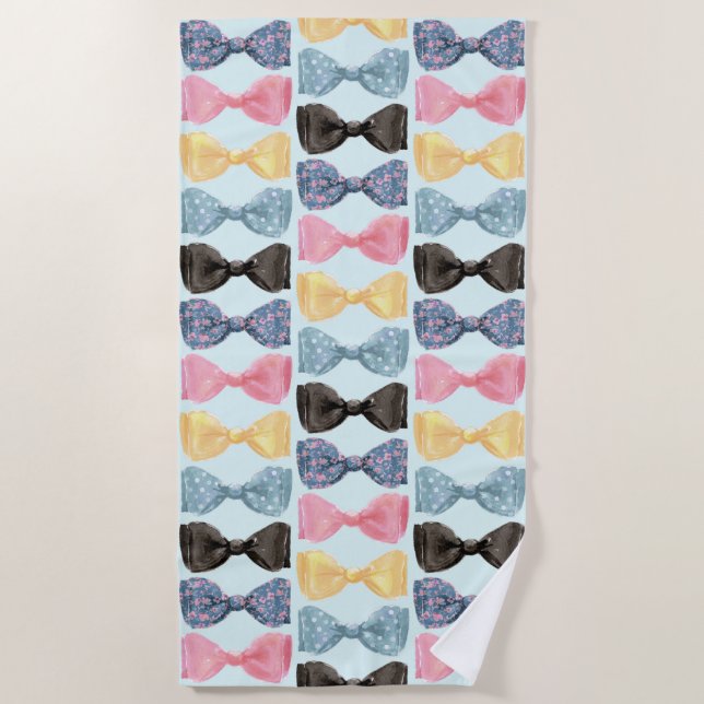 Bow Ties Beach Towel (Front)
