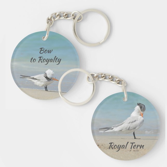 Bow to Royalty photographic Royal Tern Fun Beachy Key Ring (Creator Uploaded)