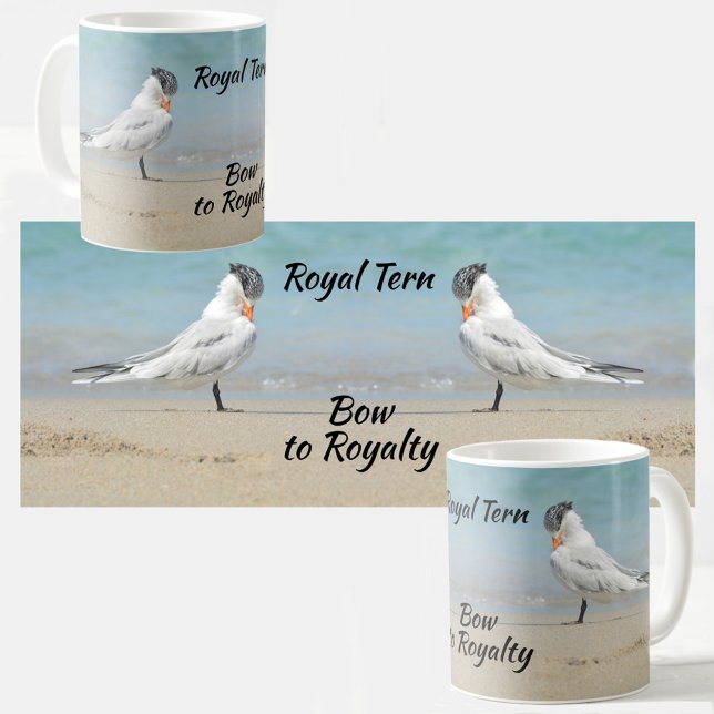Bow to Royalty Royal Terns Seabirds Coastal Coffee Mug (Creator Uploaded)