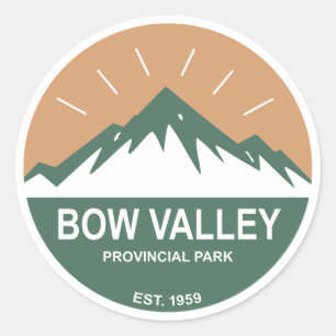 Bow Valley Provincial Park Classic Round Sticker