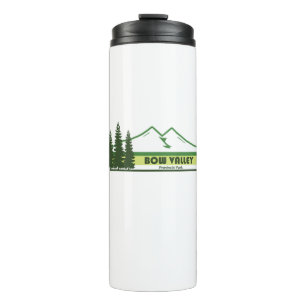 Bow Valley Provincial Park Green Stripes Thermal Tumbler