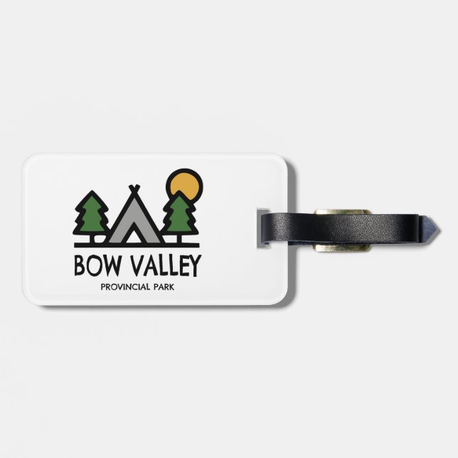 Bow Valley Provincial Park Luggage Tag (Back Horizontal)