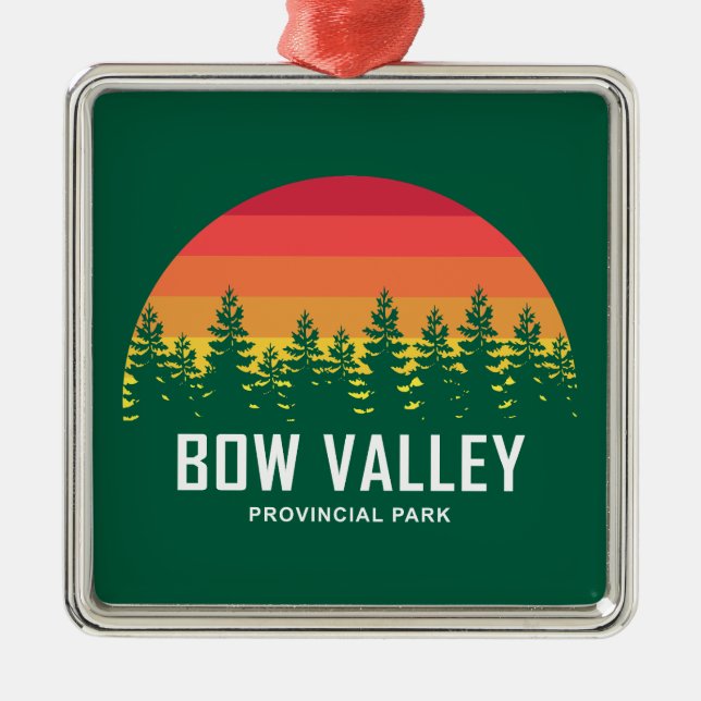 Bow Valley Provincial Park Metal Tree Decoration (Front)
