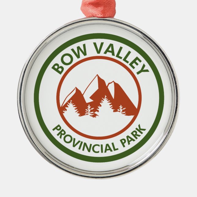 Bow Valley Provincial Park Metal Tree Decoration (Front)