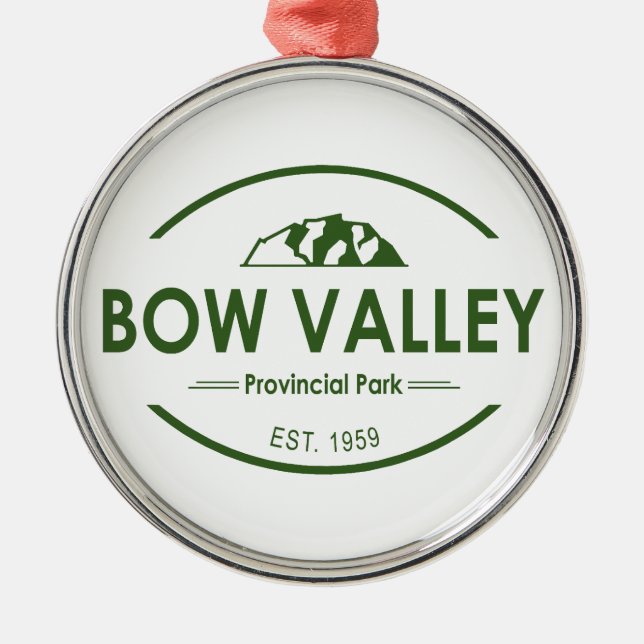 Bow Valley Provincial Park Metal Tree Decoration (Front)