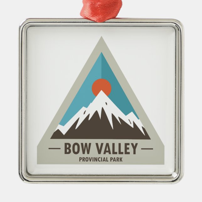 Bow Valley Provincial Park Metal Tree Decoration (Front)