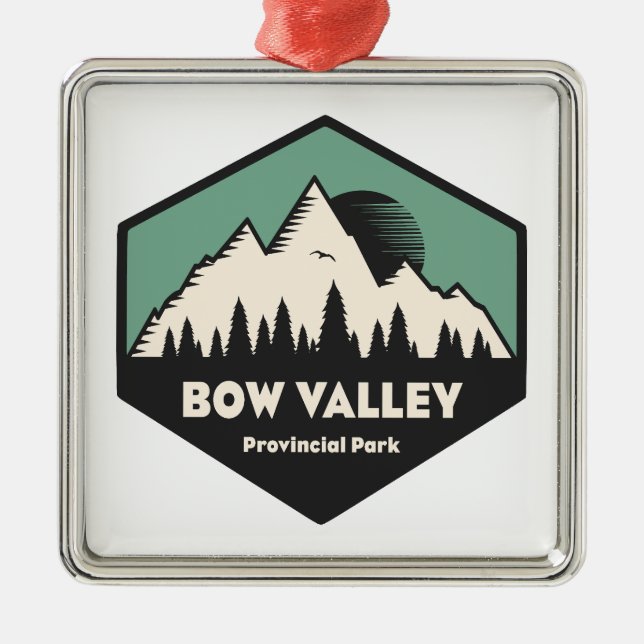 Bow Valley Provincial Park Metal Tree Decoration (Front)