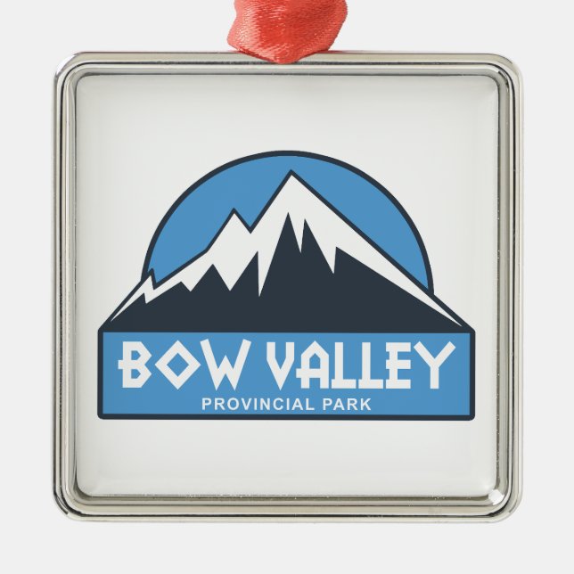 Bow Valley Provincial Park Metal Tree Decoration (Front)