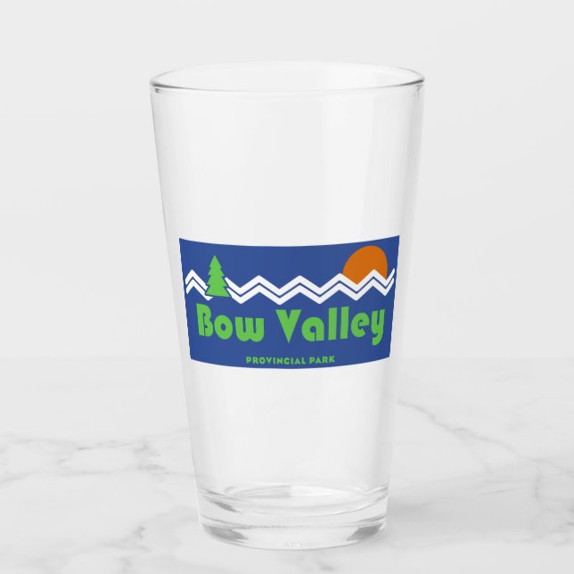 Bow Valley Provincial Park Retro Glass (Front)
