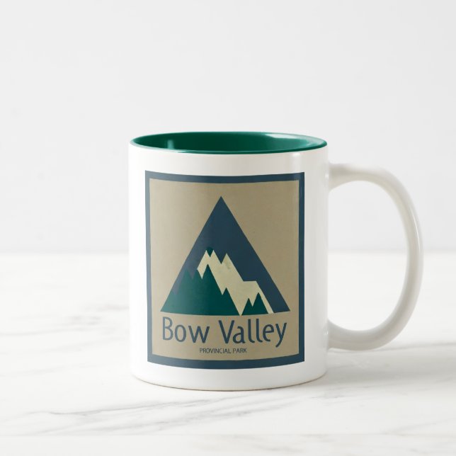Bow Valley Provincial Park Rustic Two-Tone Coffee Mug (Right)