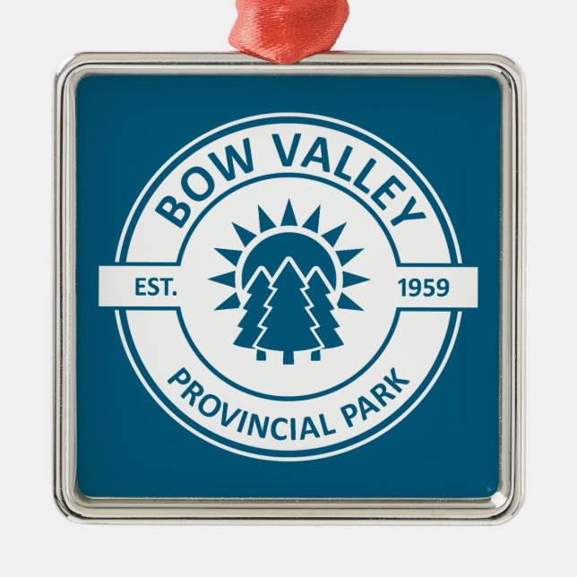 Bow Valley Provincial Park Sun Trees Metal Tree Decoration (Front)