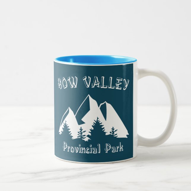 Bow Valley Provincial Park Two-Tone Coffee Mug (Right)