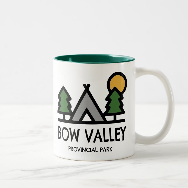 Bow Valley Provincial Park Two-Tone Coffee Mug (Right)