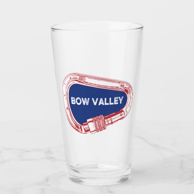 Bow Valley Rock Climbing Carabiner Glass (Front)