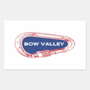 Bow Valley Rock Climbing Carabiner Rectangular Sticker