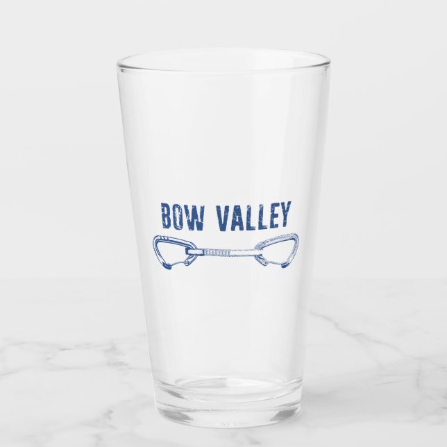 Bow Valley Rock Climbing Quickdraw Glass (Front)