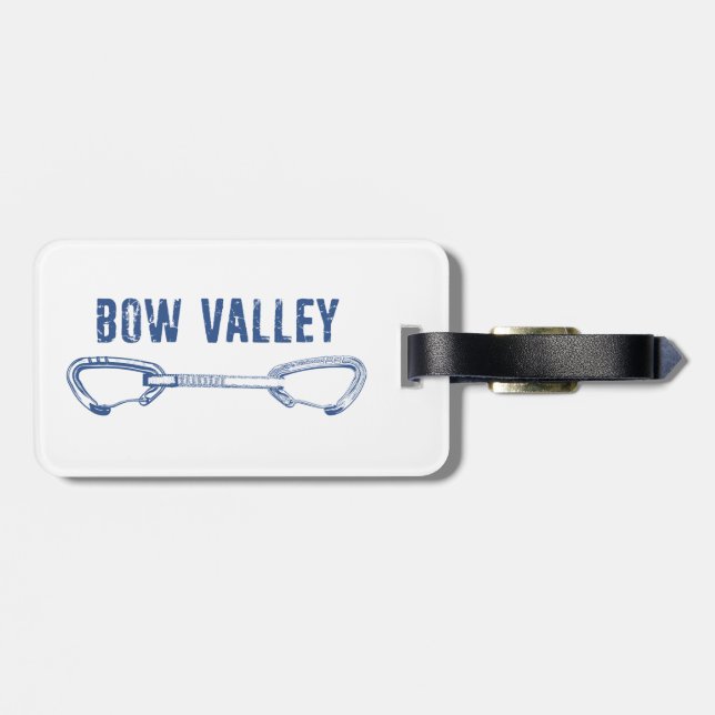 Bow Valley Rock Climbing Quickdraw Luggage Tag (Back Horizontal)