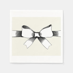 Bow With Ribbon Paper Napkins