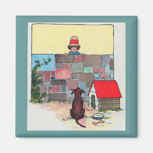 Bow-wow-wow! Whose dog art thou? Nursery Rhyme Magnet