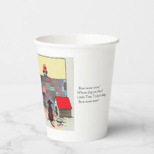 Bow-wow-wow! Whose dog art thou? Nursery Rhyme Paper Cups