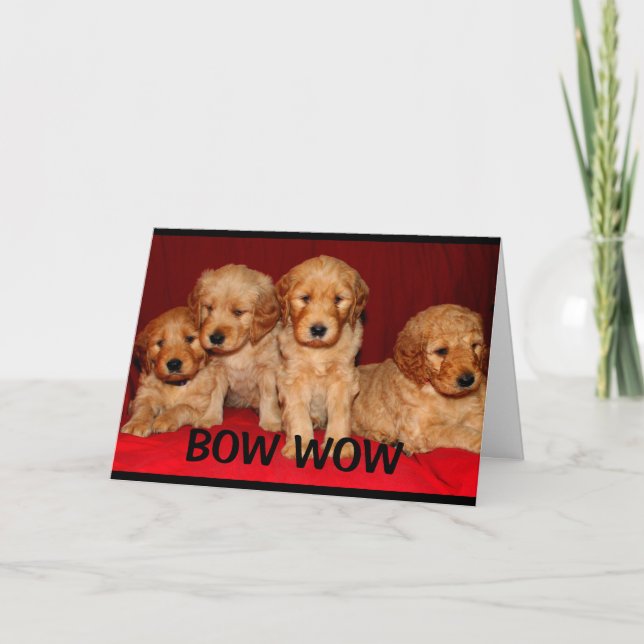 Bow Wow Wow You're An Awesome Aunt Mother's Day Card (Front)