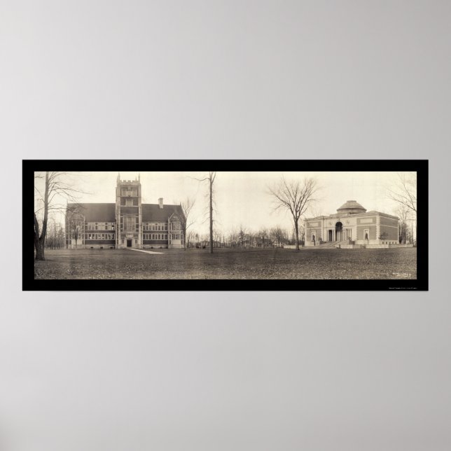 Bowdoin College, Maine Photo 1910 Poster (Front)