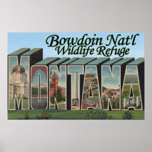 Bowdoin Nat'l Wildlife Refuge, Montana Poster