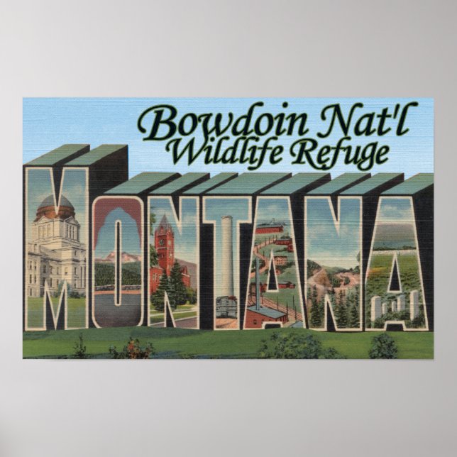Bowdoin Nat'l Wildlife Refuge, Montana Poster (Front)